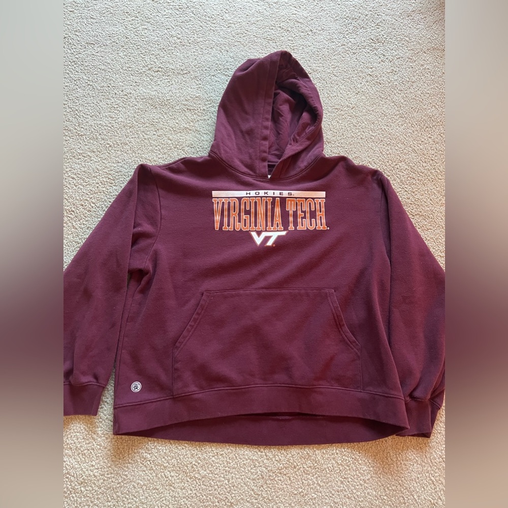 Virginia Tech Sweatshirt, Maroon, Large